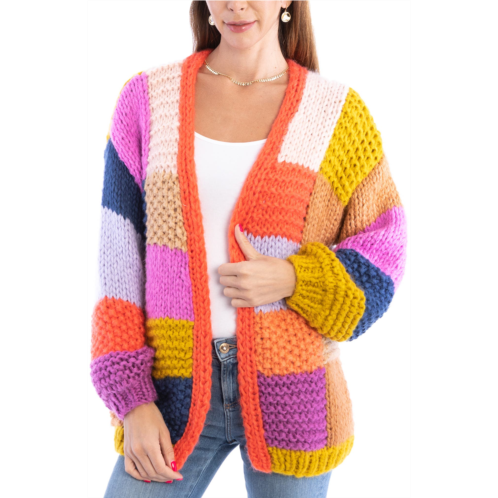 SAACHI Granny Colorblock Crochet Cardigan