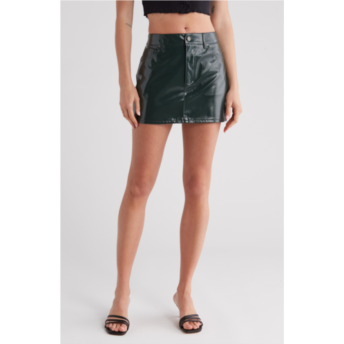 AFRM Estelle Faux Leather Miniskirt