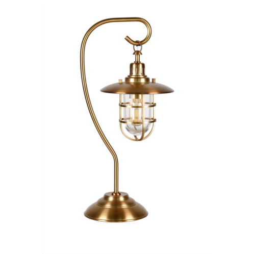 ADDISON AND LANE Bay Antique Brass Nautical Lantern Lamp