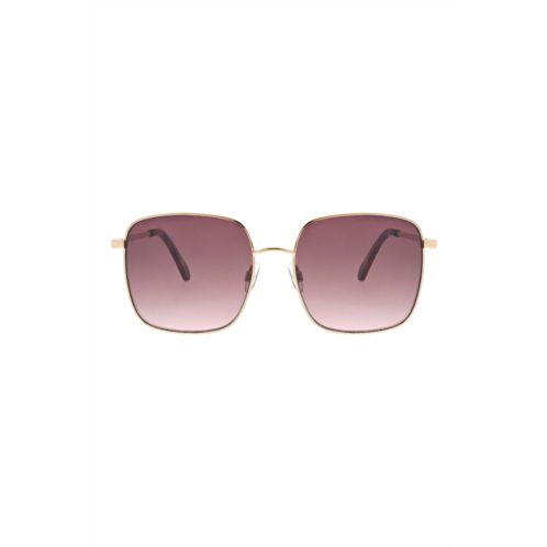 BCBG 57mm Oversize Metal Frame Sunglasses