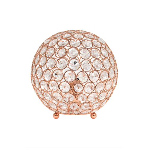 LALIA HOME Round Crystal Table Lamp