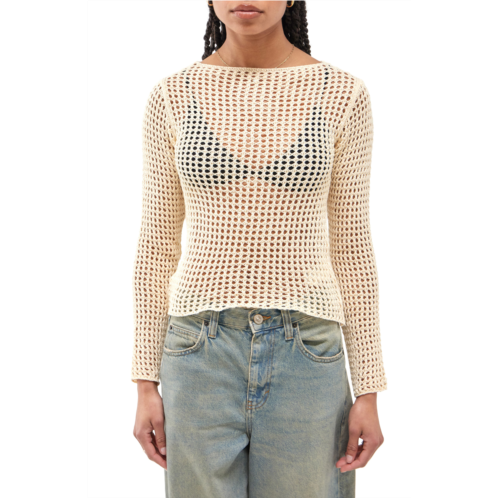 BDG Urban Outfitters Lattice Open Stitch Cotton Sweater