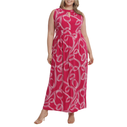 London Times Halter Jersey Maxi Dress