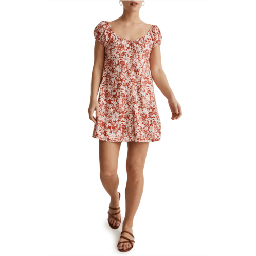 Madewell Margie Abstract Floral Minidress