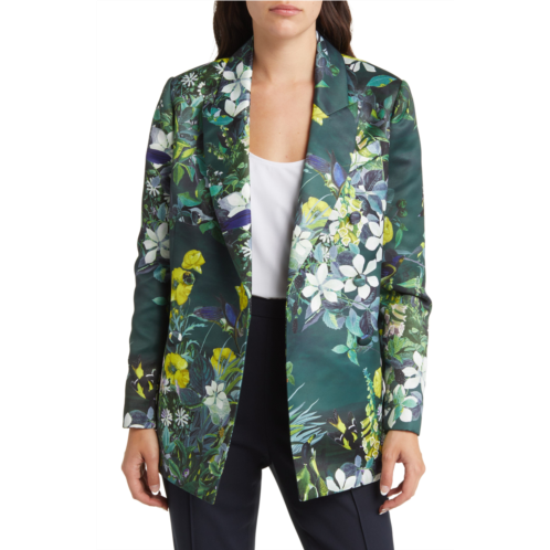 Ted Baker London Aikaa Floral Print Double Breasted Blazer