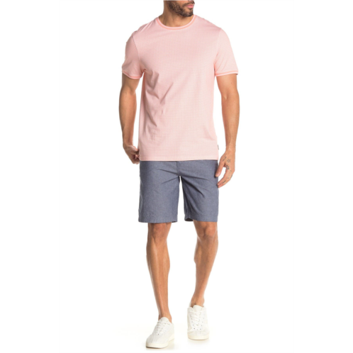 14th & Union Flat Front Chambray Trim Fit Shorts