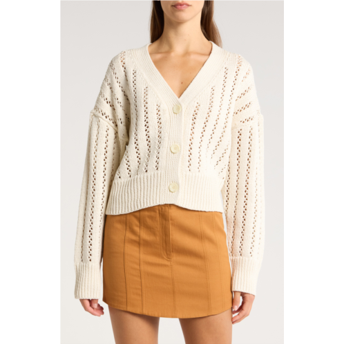 A.L.C. Drew Open Stitch Cotton Cardigan