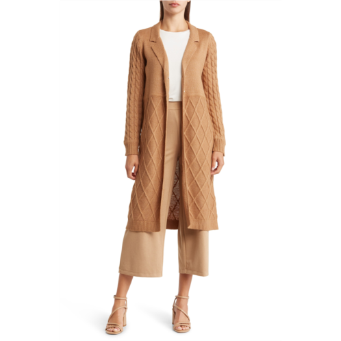 BY DESIGN Abigail Cable Knit Long Cardigan