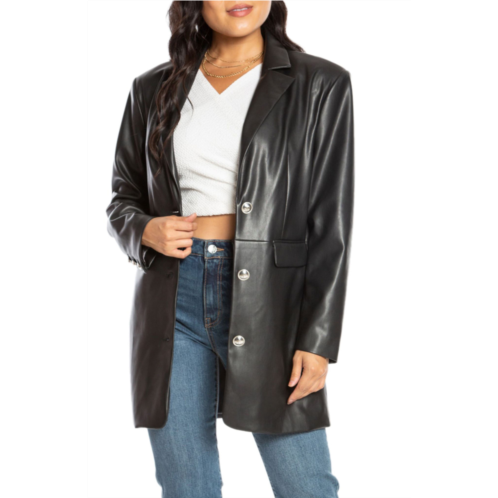 Juicy Couture Oversize Faux Leather Trench Coat