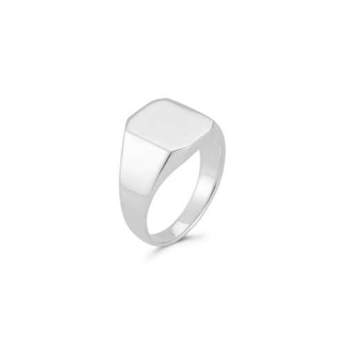 Yield of Men Mens Sterling Silver Square Signet Ring