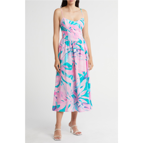 WAYF Print Cami Midi Dress