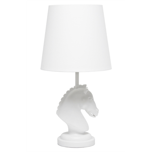 LALIA HOME White Chess Horse Table Lamp