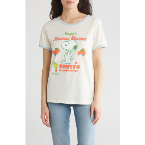 Hi Res Snoopys Farmers Market Cotton Graphic T-Shirt