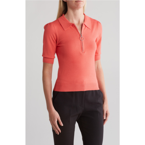 Laundry by Shelli Segal Zip Placket Polo