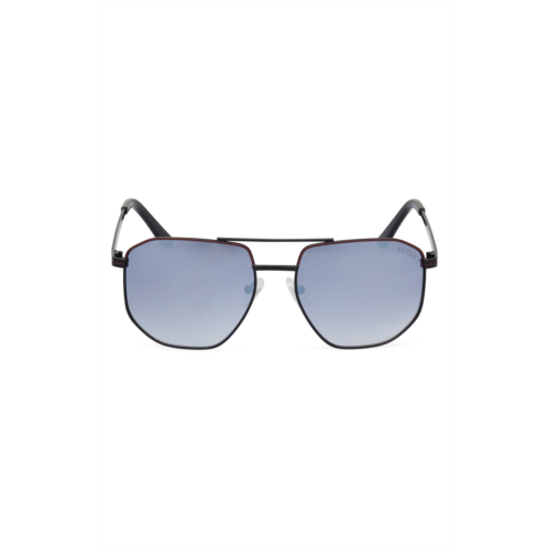 GUESS 60mm Pilot Sunglasses