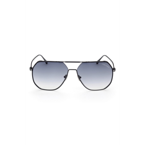 TOM FORD 59mm Polarized Navigator Sunglasses