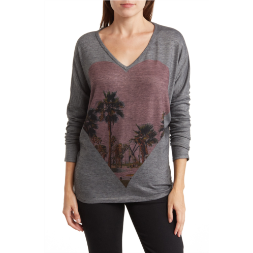 GO COUTURE Open V-Neck Spring Sweater