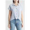 Beachlunchlounge Front Tuck Front Button Gauze Shirt