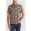 Stone Rose Jungle Print Short Sleeve Trim Fit Button-Up Shirt