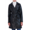 Sebby Faux Leather Trench Jacket