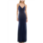 Jump Apparel V-Neck Twist Front Jersey Gown