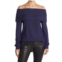GO COUTURE Popover Off-the-Shoulder Sweater