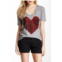 GO COUTURE V-Neck Printed T-Shirt