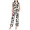 DONNA MORGAN FOR MAGGY Mock Neck Sleeveless Jumpsuit
