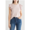 INDUSTRY REPUBLIC CLOTHING Double Flutter Sleeve Cotton Top