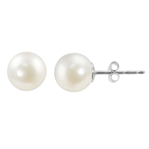 Unbranded 14k White Gold Akoya Cultured Pearl Stud Earrings