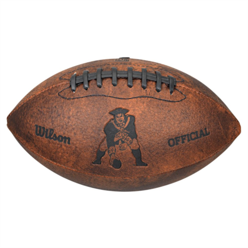 Wilson New England Patriots Throwback Youth-Sized Football