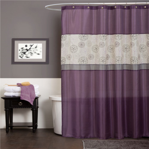 Lush Decor Covina Fabric Shower Curtain
