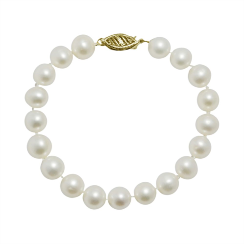 Unbranded 10k Gold Freshwater Cultured Pearl Bracelet - 7.5-in.