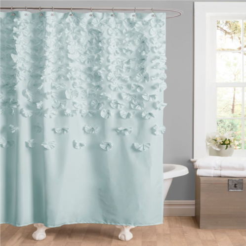 Lush Decor Lucia Fabric Shower Curtain