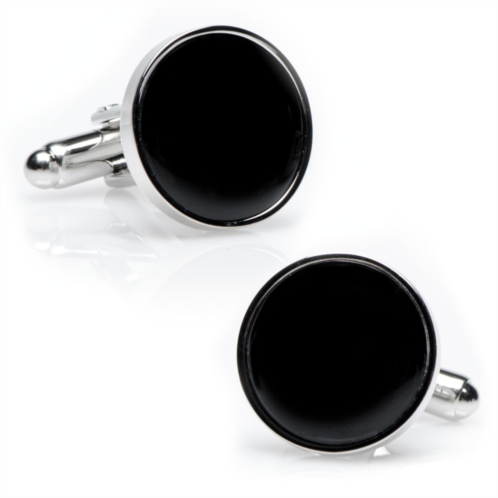 Mens Cuff Links, Inc. Gold and Onyx Cuff Links