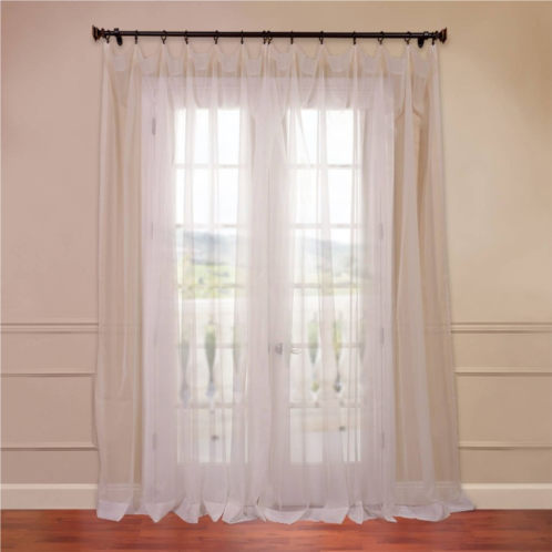 EFF 2-pack Solid Sheer Voile Window Curtains