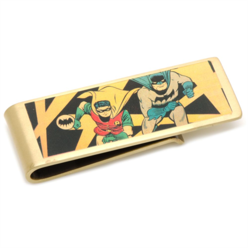 Mens Cuff Links, Inc. DC Comics Vintage Batman and Robin Bronze-Plated Money Clip