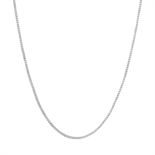 Blue La Rue Stainless Steel Box Chain Necklace - 24 in.