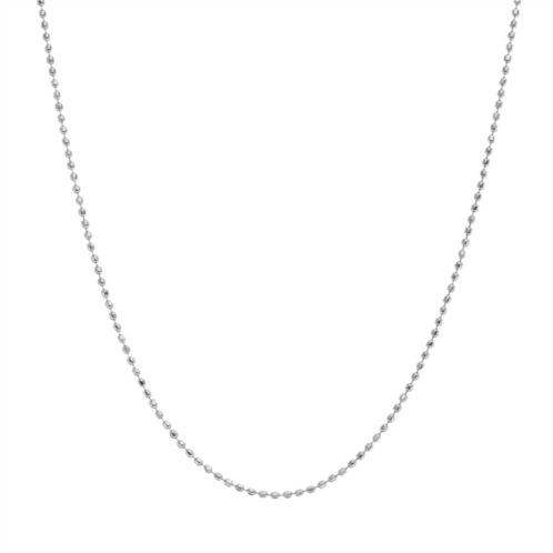 Blue La Rue Stainless Steel Bead Chain Necklace