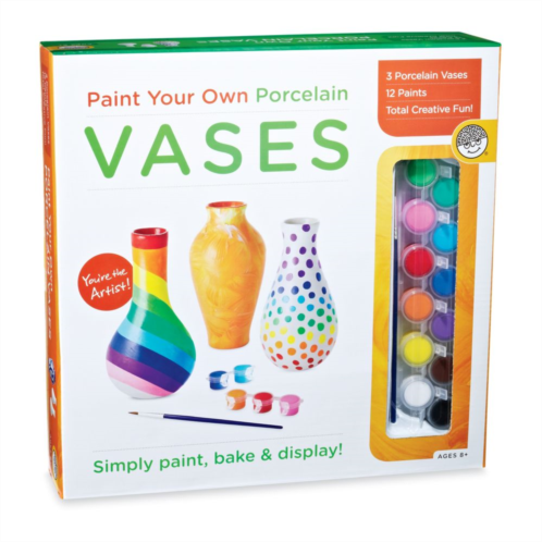 MindWare Paint Your Own Porcelain Vases Kit