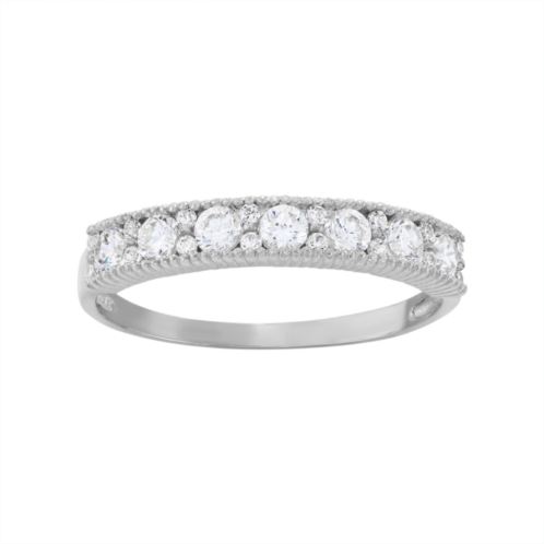 Designs by Gioelli Cubic Zirconia Wedding Ring in 10k White Gold