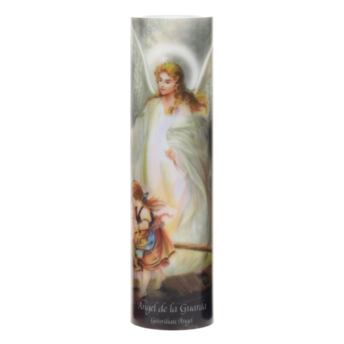 The Saints Gift Collection The Saints Collection 8.2 x 2.2 Guardian Angel Flameless LED Prayer Candle