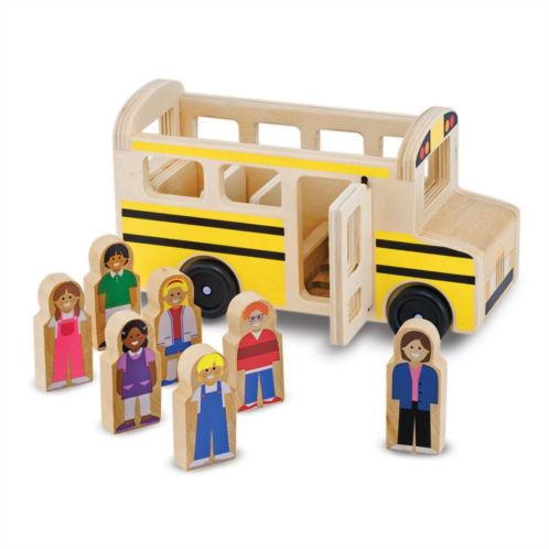 Melissa & Doug Wooden School Bus Play Set