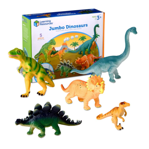 Learning Resources 5-piece Jumbo Dinosaurs Imaginative Playset
