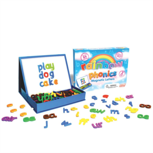 Junior Learning Rainbow Phonics Magnetic Letters & Built-In Magnetic Board