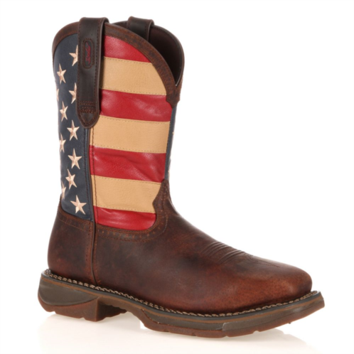 Nord Trail Durango Workin Rebel American Flag Steel-Toe Western Boots