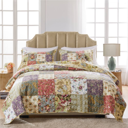 Greenland Home Fashions Blooming Prairie Quilt Set