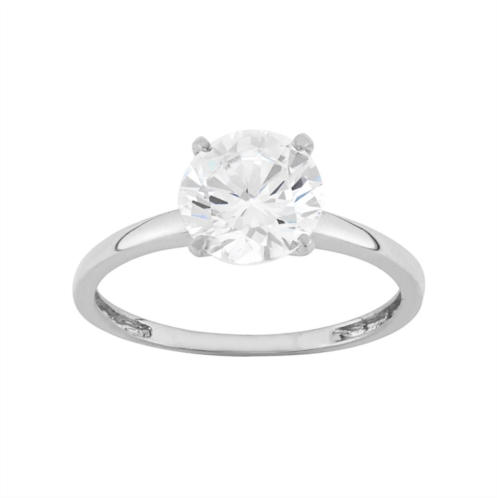 Unbranded Cubic Zirconia Solitaire Engagement Ring in 10k Gold