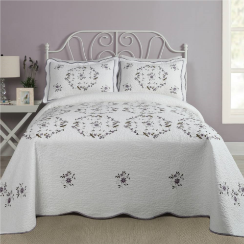 Modern Heirloom Gwen Quilted Bedspread or Sham