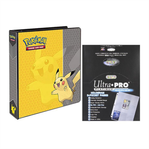 Ultra Pro Pokemon Pikachu Card Album & 9-Pocket Sheets Set